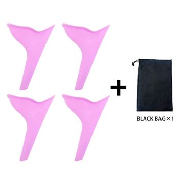 Reusable Female Urinal Device Women Pee Funnel For Outdoor Activity With Discreet Travel Bag