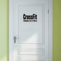 YOJA 23.5*12.1CM Fittness CrossFit Gym Fit Life Door Sticker Removable Home Decoration Accessories Wall Sticker D2-0034