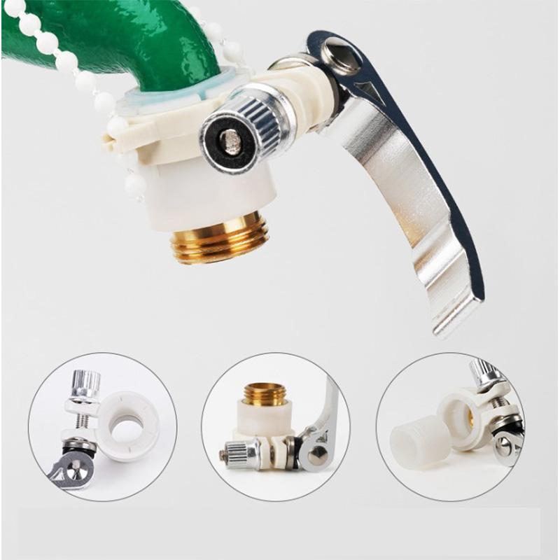 Universal 3-in-1 Brass Hose Tap Connectors Set