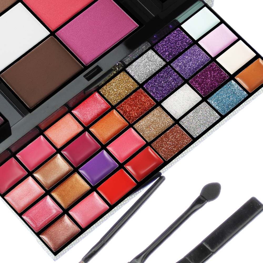 74 Color/Box Eyeshadow Makeup Set Waterproof Eyeshadow Palette Professional Lip Gloss Kits Blush Foundation Makeup maquillaje
