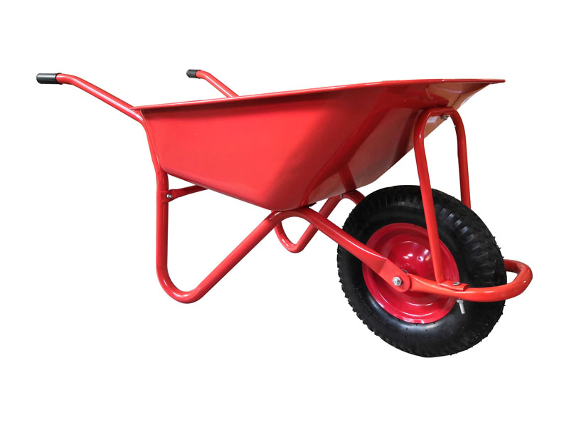 Red Wheelbarrow Garden Outdoor Heavy Duty Wheelbarrow 85L Pneumatic Tyre Builders Construction Building