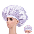 Extra Large Satin Sleep Cap High Quality Waterproof Shower Cap Protect Hair Women Hair Treatment Hat 6 Colors