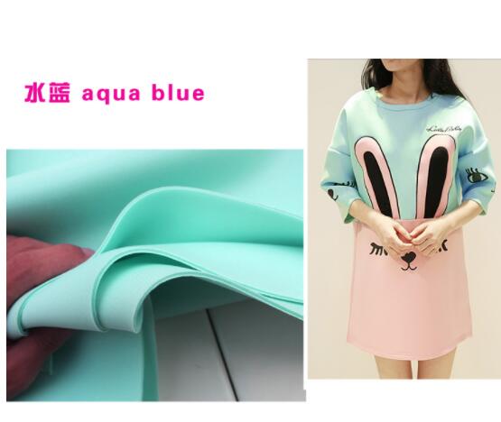 92x150cm Sandwich Spandex Fabric Knitted Fabric Air Layer Fabric Space Cotton Skirt Outfit Baseball Jacket 60" Wide