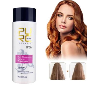 PURC Keratin Hair Treatment And Purifying Shampoo Hair Care Products Set 8% Formalin Brazilian Keratin Shampoo Hot Sale