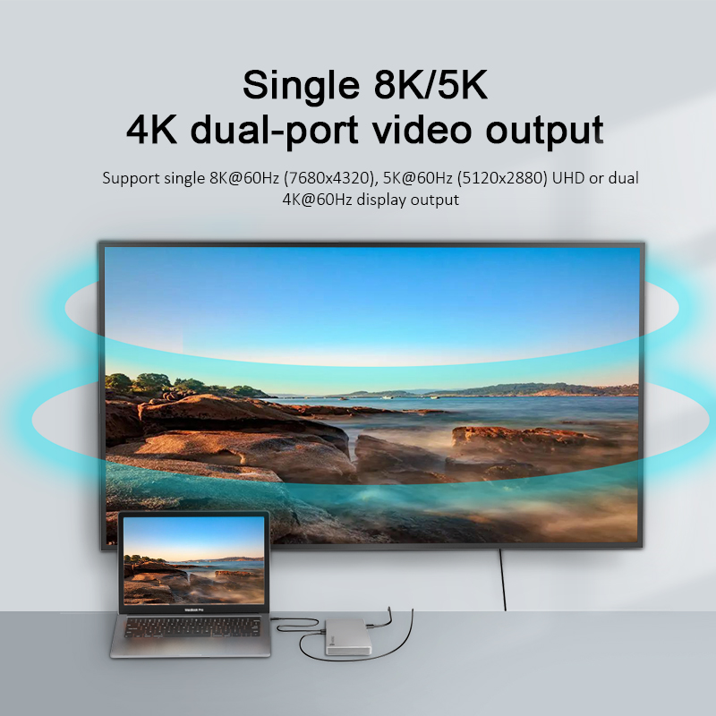 Thunderbolt 4 Card Reader UHD Monitor For Macbook