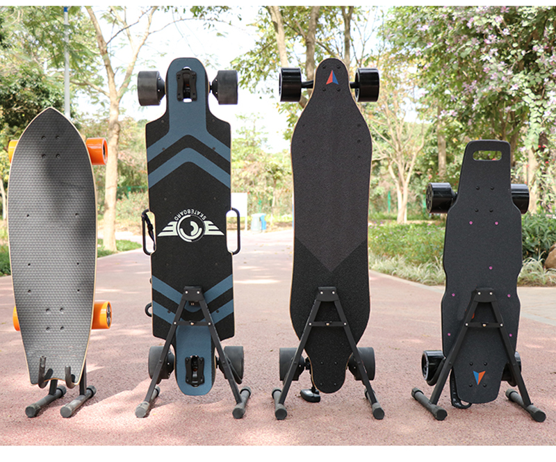 Foldable Folding ski board stand holder Double snubby skateboard long Board storage Display Rack