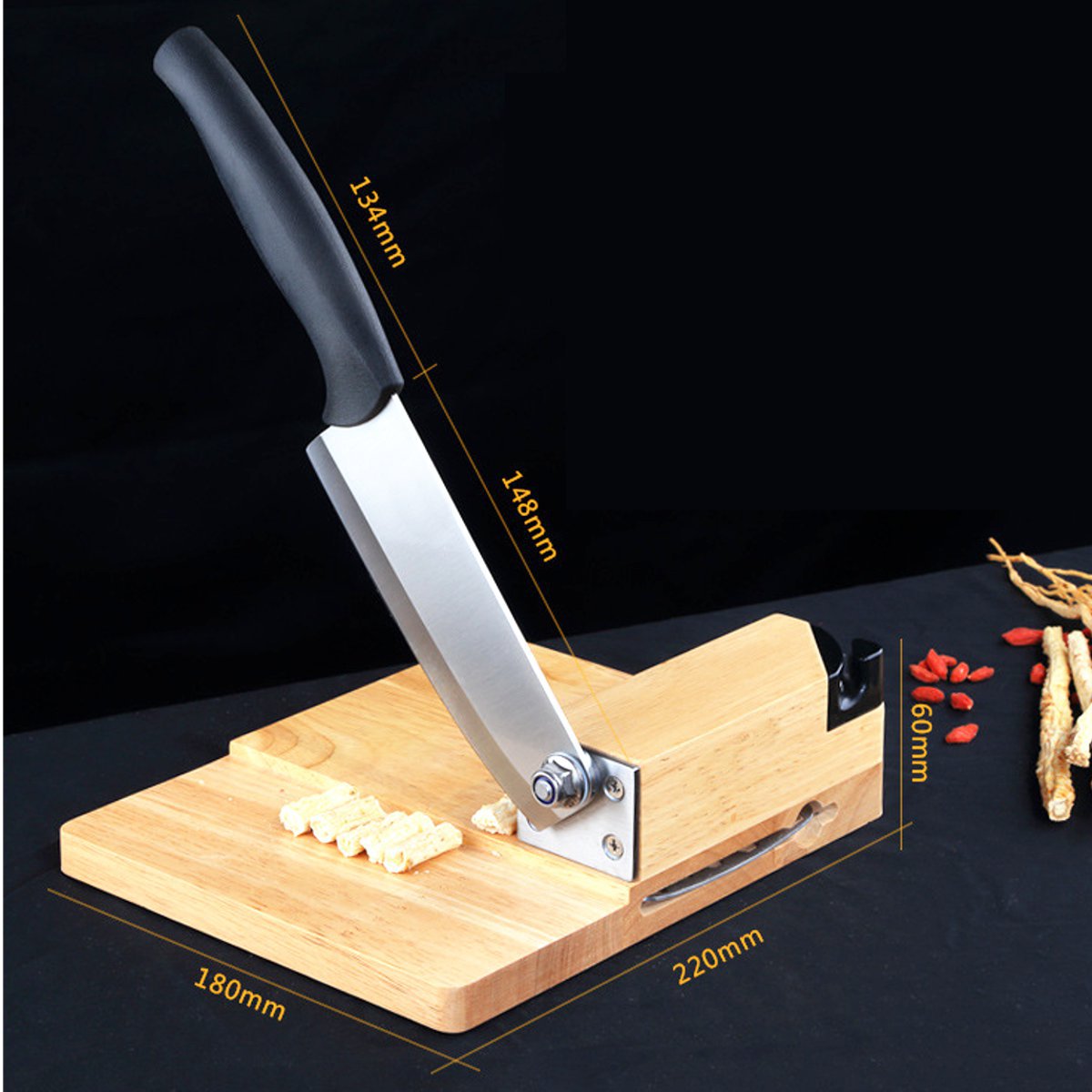 Biltong Cutter Jerky Slicer Knife Household Rice Cake Knife Meat Slicer Cutting Board Kitchen Tools Cooking Accessories