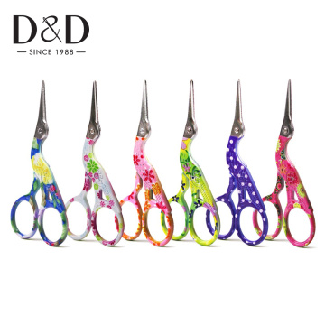 5/6pcs Vintage Stork Stainless Steel Sewing Scissors Thread Cutter Tailor's Scissor For Fabric Needlework Sewing Tools