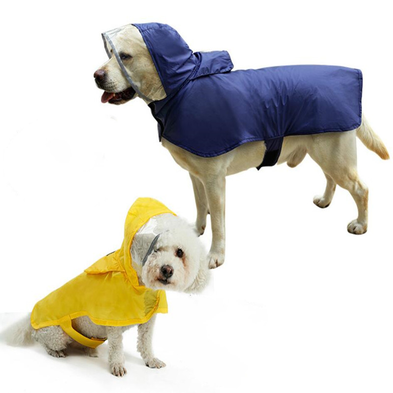 Dog Raincoat Portable Large Pet Raincoat Outdoor Breathable Lightweight Pet Waterproof Reflective Pet Clothes L-3XL
