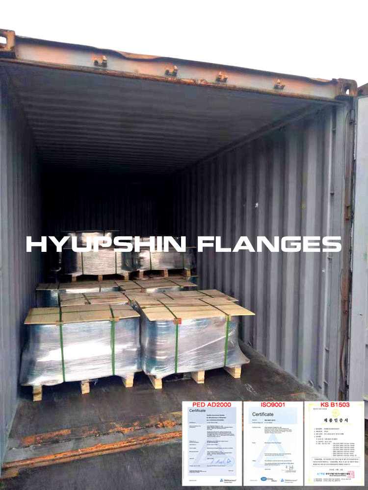Hyupshin Flanges Shipment Shipping Delivery