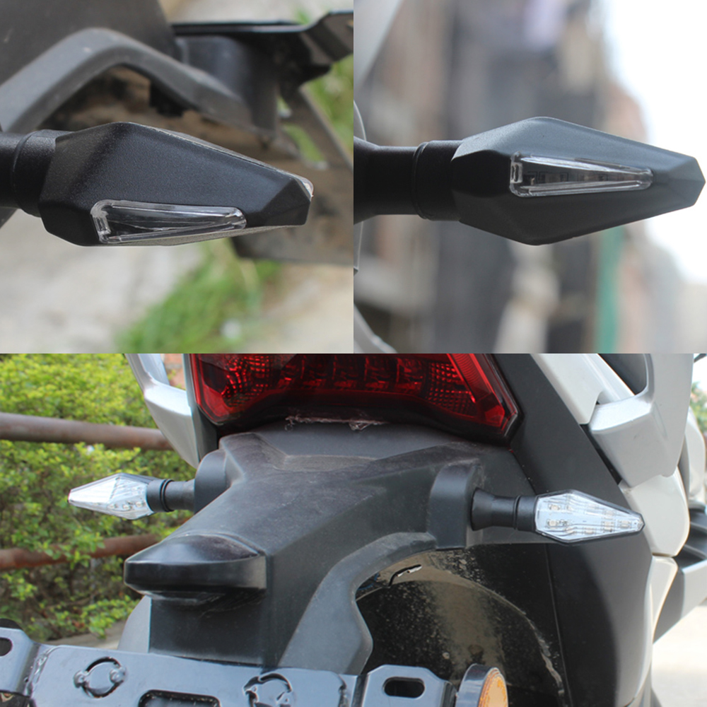 New 4pcs 12V Universal Motorcycle LED Turn Signal Light Indicators Amber Blinker Light Flashers Lighting Motorcycle Accessories