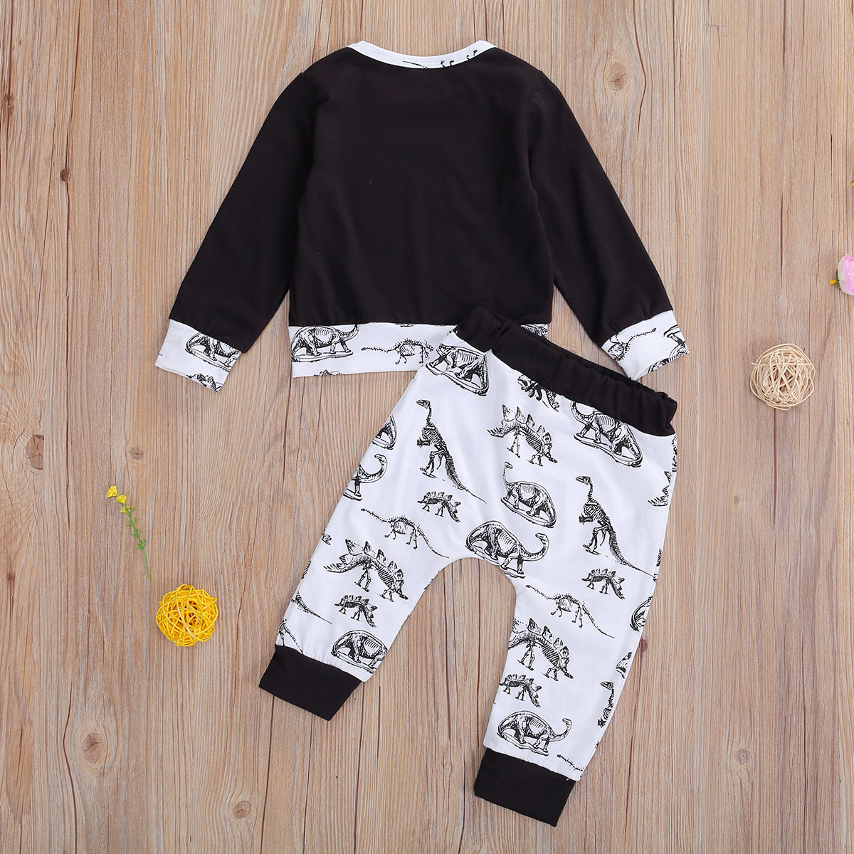 Baby Boys Matching Outfits Autumn Big Little Brother Clothes Sets Dinosaur Print Long Sleeve Pullover Tops Pants 2pcs Outfits