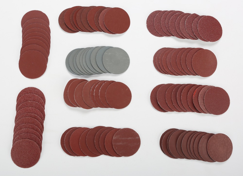 100Pcs 2" 50mm Sander Disc Sanding Polishing Pad Sandpaper 80-3000 Grits