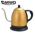 DMWD Long Mouth Stainless Steel Boiling Electric Kettle 1L Powerful Hot Water Boiler Pot Safety Auto-off Function Heating Teapot