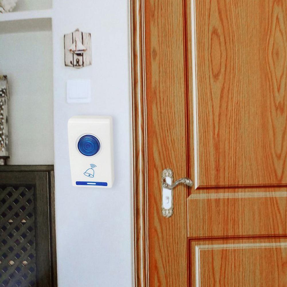 2020 LED Wireless Doorbell Chime Door Bell Doorbell 32 Tune Songs Remote Control Smart Door Bell Home Door Bells Dropshipping