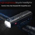 Outdoor Bicycle Mountain Bike Light Headlight Night Riding Glare Flashlight USB Charging Rainproof LED Front Light Motorcycles