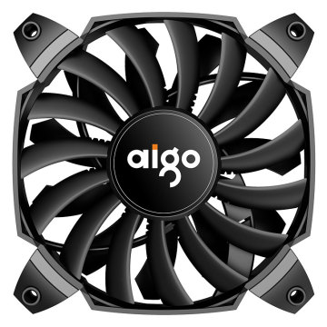 Aigo BX12 Chassis PC Case Fan Cooling Fan 120mm Fan 4 PIN Cooling Cooler Fan Quiet Variable Speed Fan Temperature Control