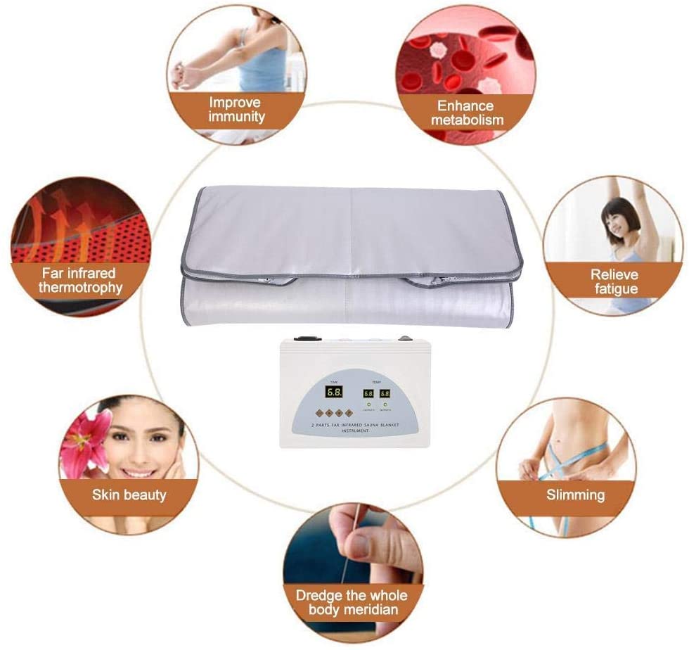FIR Sauna Blanket Digital Far Infrared Heating Therapy Sauna Blanket Slimming Weight Loss Fat Burning Beauty Health Care