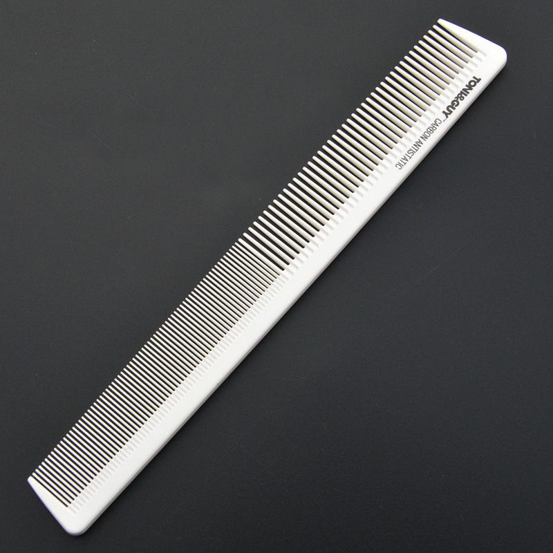 1pc White Antistatic Salon Heat-Resistant Taper Cutting Comb for Hairdressing Hair Styling Tool Styling Accessory Barber Tools