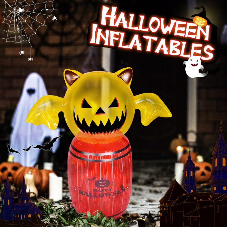 Halloween Inflatable Ghost Pumpkin Blow Up Yard Decoration