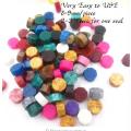 Hot Sale!100 PCS mixed color/set Multicolor Stamps Sealing Wax granule In bulk Multifunction Documents Stamp supplies