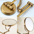 Bathroom Accessories Makeup Mirror Bath Mirror Antique Bronze Wall Mounted Magnifier Bathroom Mirrors Bathroom Hardware-80290