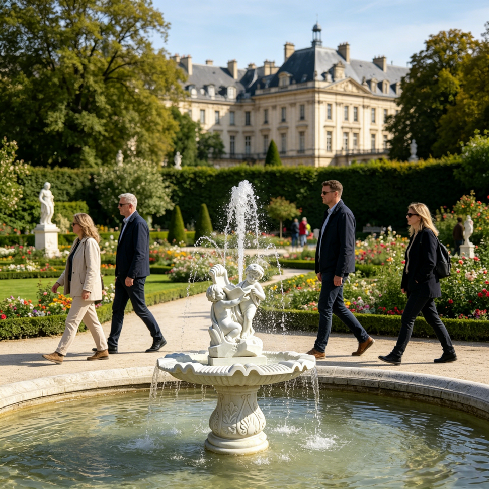 luxury-european-fountain-garden-centerpiece