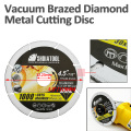 SHDIATOOL 1pc Vacuum Brazed Diamond Metal Cutting Disc Diamond Cut-off Wheel Blade Cutting Steel Tube, Iron Rebar, Angle Steel