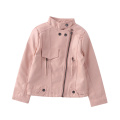 Girls PU Zipper Jackets Leather Kids Outwear Spring Autumn Waterproof Windproof Girls Jacket Children Clothing 4 6 8 10 12 Years