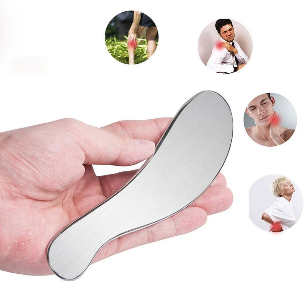 Wire Drawing Scraping Board Stainless Steel Gua Sha Guasha Polished Guasha Massage Scrapping Therapy Home Board Massage Pla T8V2