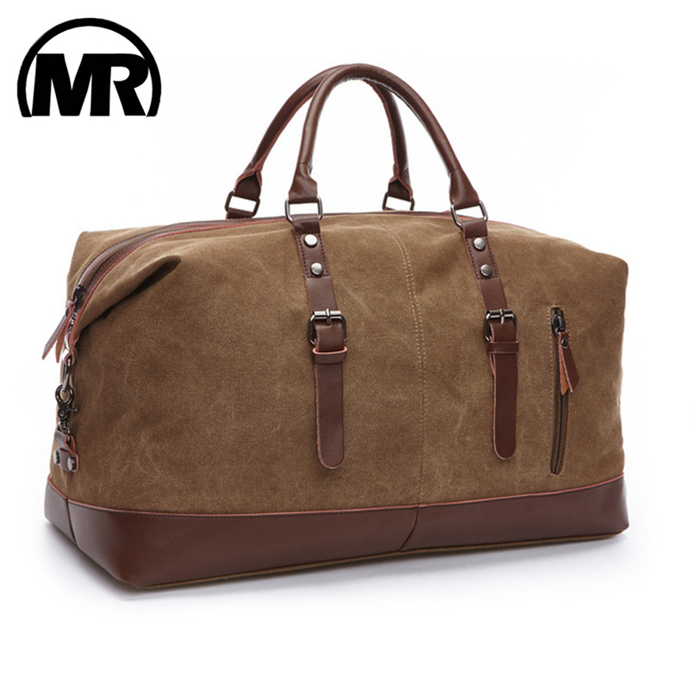 MARKROYAL Mens Duffel Canvas Bags Overnight Travel Bags Leisure Handbags Shoulder Bags Large Capacity Luggage Wild Bag 4573