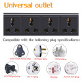 Without cable Power Strip 1U Unit PDU Network Cabinet Rack Universal Aluminum alloy 2/3/4/5/6/7/8/9/10 Power Adapter Socket
