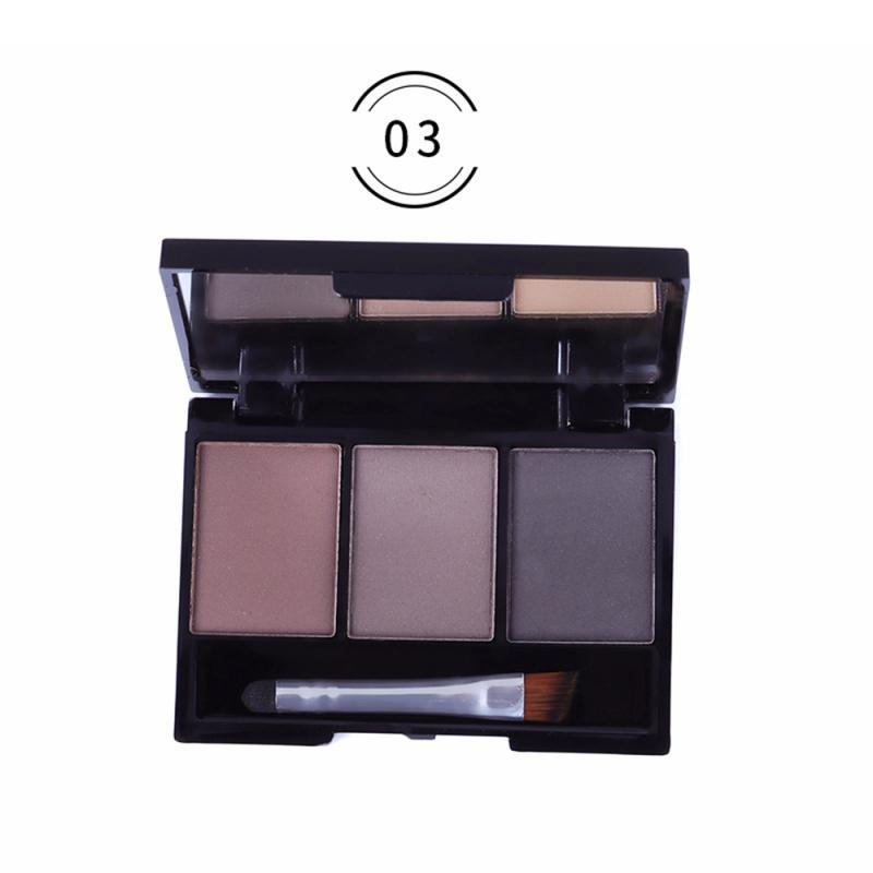 3 Color Eyebrow Powder Palette Cosmetic Eye Brow Waterproof Long Lasting Eyes Shadow Hot Selling