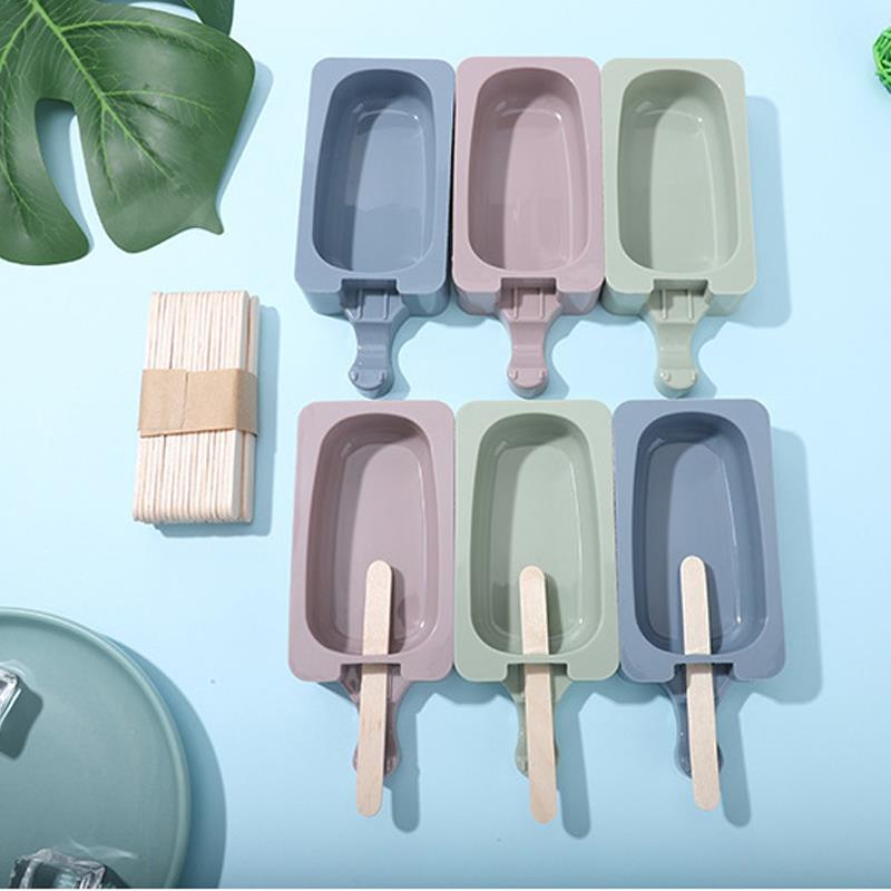 50pcs Popsicle Stick Ice Cube Maker Cream Tools Model Special-Purpose Wooden Craft Stick Lollipop Mold Accessories