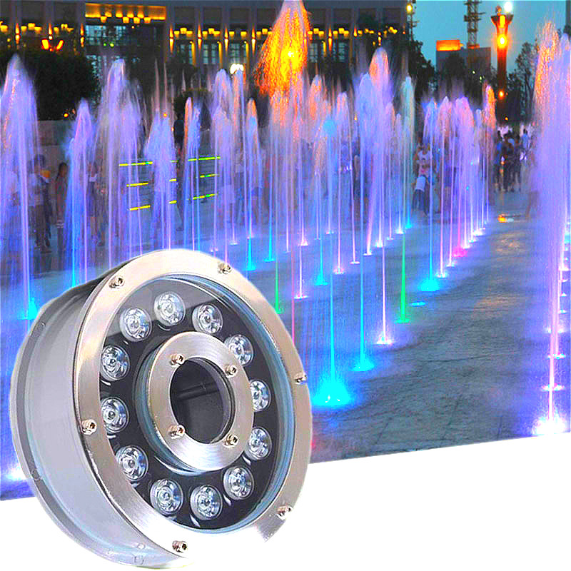 Led fountain light 6w 9w 12w 18w Led Pool Light DC24V Underwater Lights Fountains Waterproof Ip68 Pond decorative landscape lamp