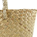 Shopper Eco-friendly Girls Summer Beach Casual Reusable Shopping Women Handbag Travel Basket Straw Woven Tote Handmade Everyday