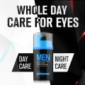 MEN Eye Cream Day and Night Anti Puffiness Dark Circle Wrinkle Ageless Moisturizing Whitening Skin Firming Care LAIKOU Collagen