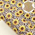 David accessories 20*34CM Litchi Leopard Printed Faux Leather Fabric for Bows Synthetic Leather DIY Handmade Materials,1Yc12237