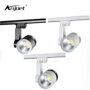 ANJOET 7W 15W 20W 30W COB LED Track Lighting Aluminum rail lamp leds spotlights iluminacao for Clothing Exclusive Shop lighting