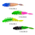 10pcs Silicone Fishing Soft worm Bait 60mm 1.2g 10 Colors Fishing Lure Pesca Isca Artificial Wobblers Attractive FishingTackle