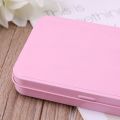 Pink Organizer Case Small Metal Storage Box For Currency Money Candy Key Eye Shadow Portable Gift Box