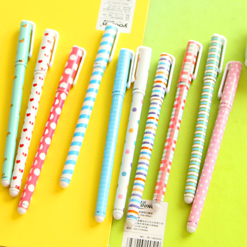 10 pcs Color gel pens set box pack Cartoon Cute animal Star Sweet pen Stationery Office school supplies Canetas escolar A6308