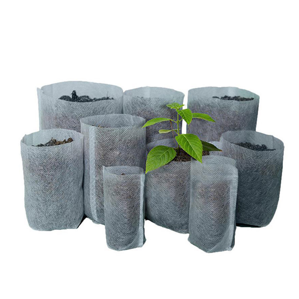 100pcs-pack All Size Nursery Pots Seedling-Raising Bags 8*10cm fabrics Garden Supplies Environmental Protection Full