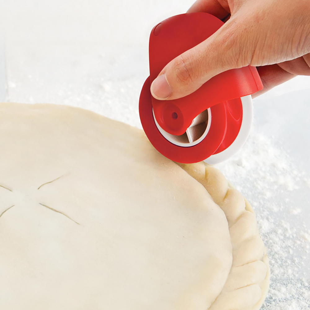 Kitchen Helper DIY Dough Cutting Roller Tools Biscuits Maker Lattice Roller Docker Dough Cutter Tool Wave/Hemp Pattern