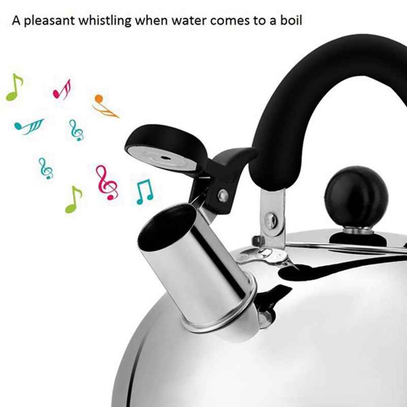 Tea Kettle Stovetop Whistling Tea Pot,Stainless Steel Tea Kettles Tea Pots for Stove Top,3L Capacity with Capsule Base By