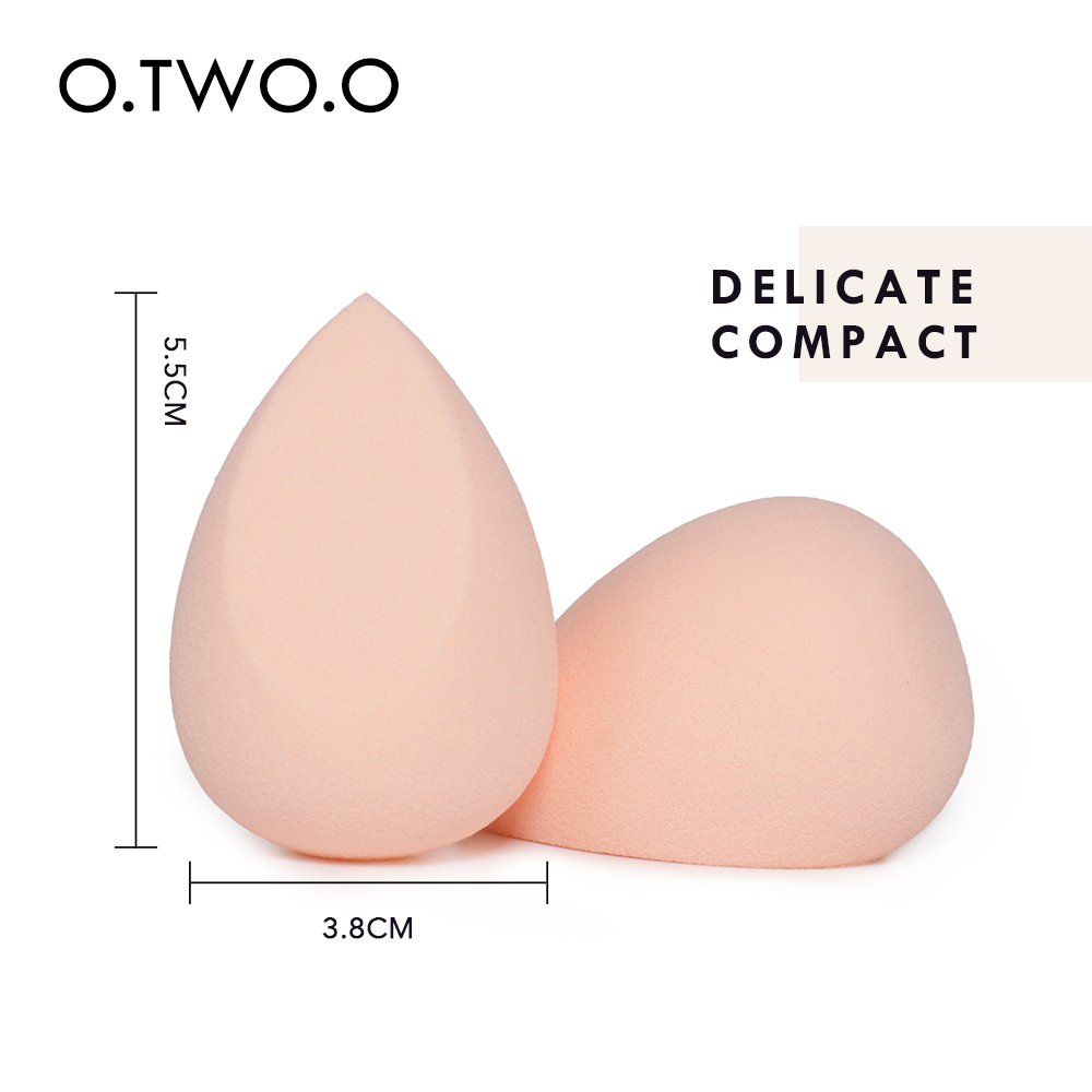 O.TWO.O 2pcs/set Soft Sponge Makeup Smooth Blending Face Liquid Foundation Concealer Cream Cosmetic Puff With Box 4 Colors
