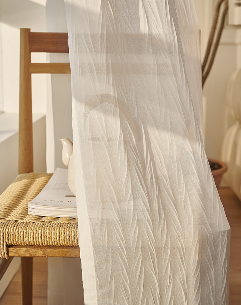 Textiles Blackout Shading Crepe Curtain Sheers