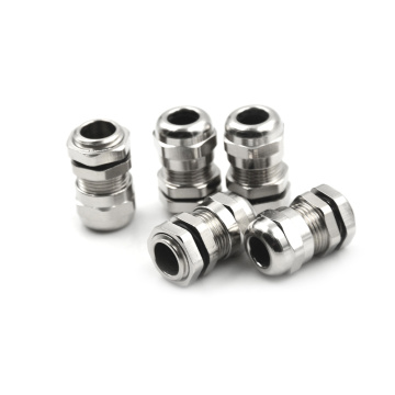 5Pcs/Lot M12 Stainless Steel Metal Waterproof Cable Glands Connector Wire Glands for 3-8mm Cable Wholesale