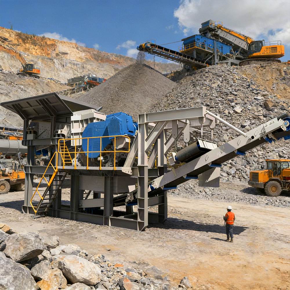 mobile aggregate primary crusher
