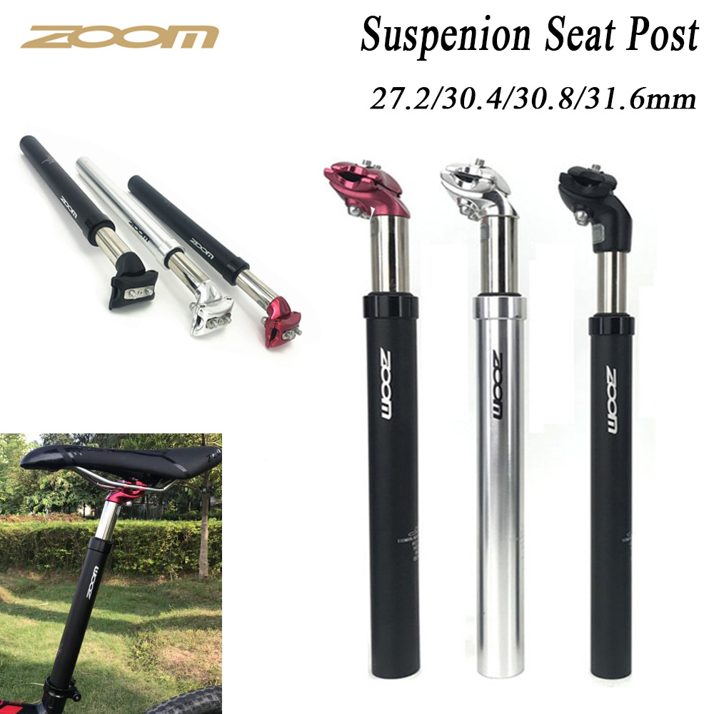 ZOOM Suspension Seatpost Shock Absorber damping Alu MTB mountain bike Bicycle Seat post 25.4 27.2 28.6 30.1 30.4 30.9 31.6 33.9